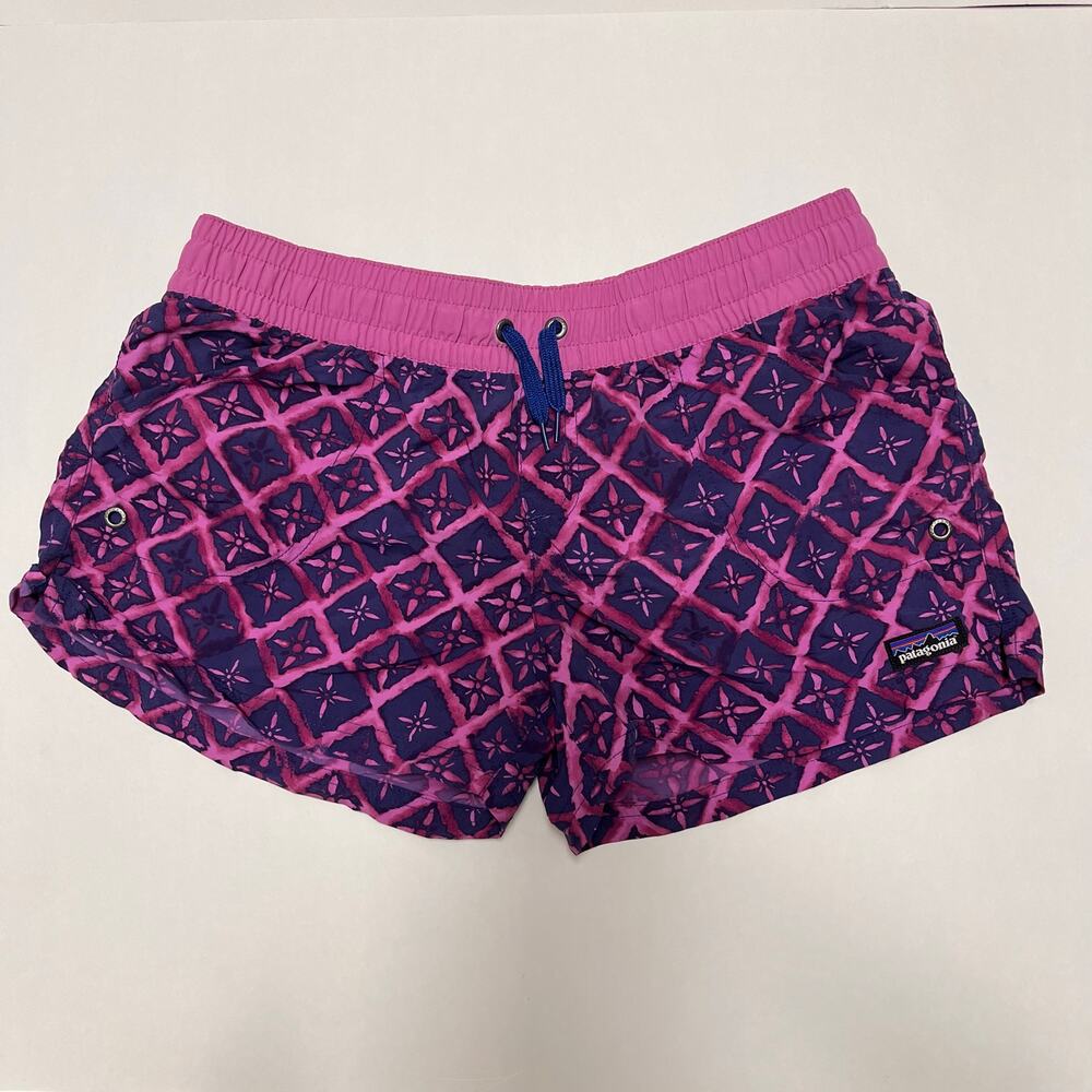 Vtg Patagonia Costa Rica Baggies 3” Shorts Pink Purple Girl’s XXL Women’s XS S - Picture 4 of 10